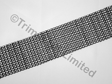 12 Row ss13 Crystal Diamante strip - Crystal/Black