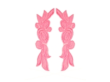 Guipure Motifs - Dionne (240mm x 65mm) - Neon Candy