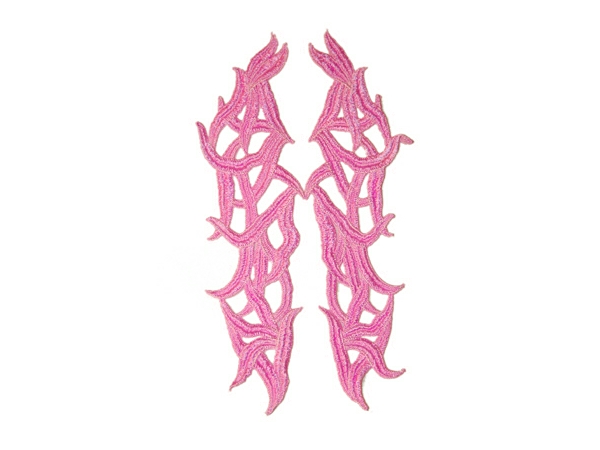 Guipure Motifs - Victoria (250mm x 55mm) - Neon Cerise