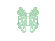 Guipure Motifs - Fiesta (195mm x 80mm) - Mint Green