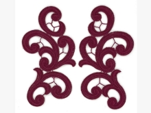 Guipure Motifs - Emma (170mm x 85mm) - New Wine