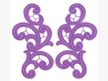 Guipure Motifs - Emma (170mm x 85mm) - Orchid