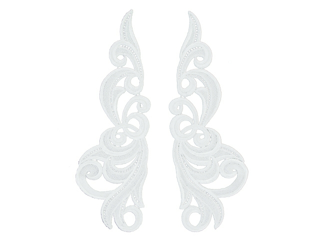 Hero Guipure Motifs  (24x7cm) - White