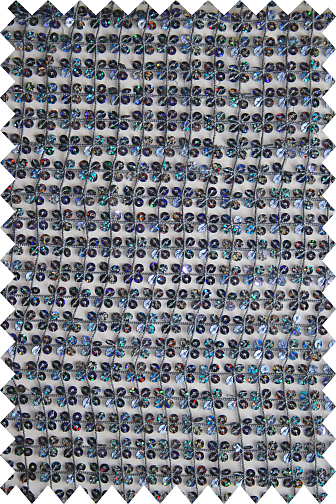 Sequin fishnet( None Stretch ) - Jet Hematite