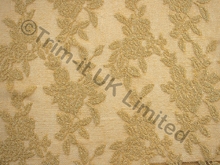 Rose Lurex Lace (2 way give) - Metallic Gold