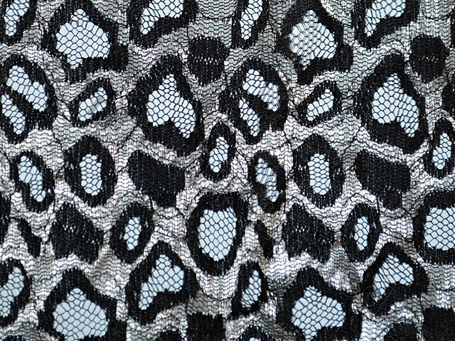 stepping stone lace SALE - Black/Silver