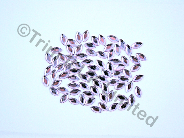 Navette 10x5mm Acrylic stones - Orchid