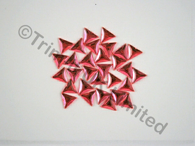 Triangle 13mm Acrylic Stones - Pink Tropicana