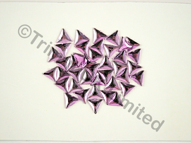 Triangle 13mm Acrylic Stones - Orchid