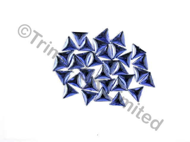 Triangle 13mm Acrylic Stones - Tanzanite