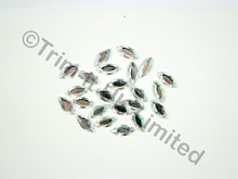 Navette 15x7mm AB Acrylic Stone - Crystal AB