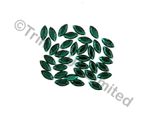  Navette 15x7mm Acrylic stone - Emerald