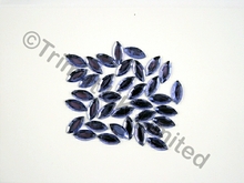  Navette 15x7mm Acrylic stone - Tanzanite