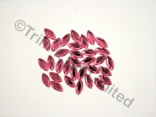  Navette 15x7mm Acrylic stone - Rose