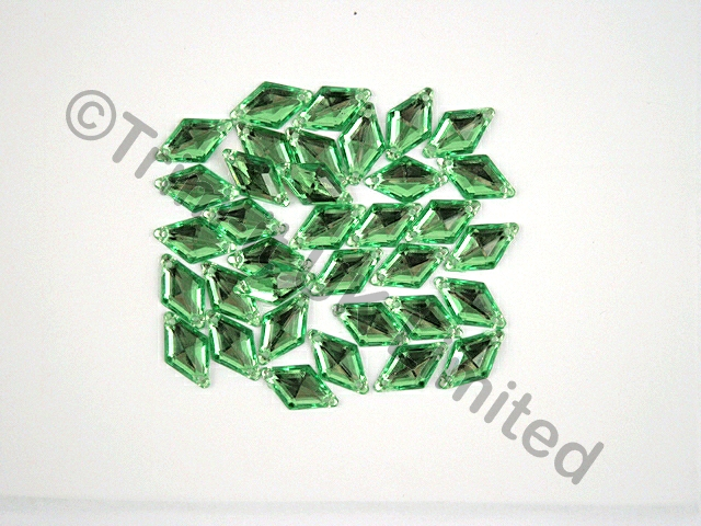 Diamond 18x11mm Acrylic Stones - Peridot