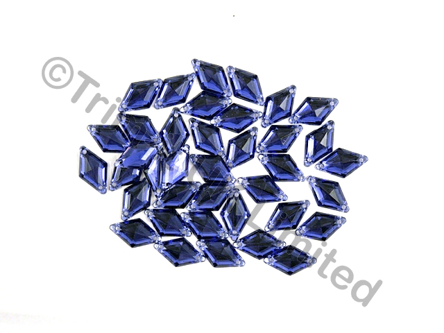 Diamond 18x11mm Acrylic Stones - Tanzanite