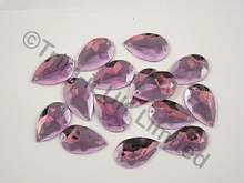 Pear 28x17mm Acrylic Stones - Orchid