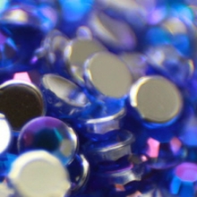 Acrylic Stones AB SS30(6mm Round)70% OFF - Electric Blue AB