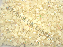 Acrylic Stones AB SS30(6mm Round)70% OFF - Pearl Cream AB