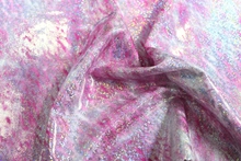 Avalanche With Silver Hologram Lycra - Pale Pink/White/Silver Hologram