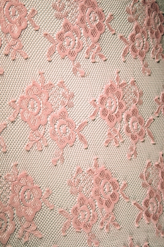 Belle Stretch Lace - Pale Pink