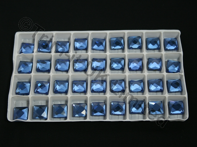 Brilliance Hotfix 10mm Square-Box Of 180pcs. - Sapphire.