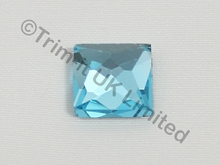 Brilliance Hotfix 10mm Square-Box Of 180pcs. - Aquamarine