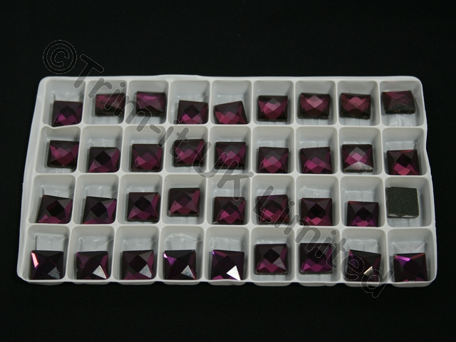 Brilliance Hotfix 10mm Square-Box Of 180pcs. - Amethyst