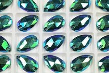 Brilliance 22x13mm Pear Box of 80 pcs. - Blue Zircon AB