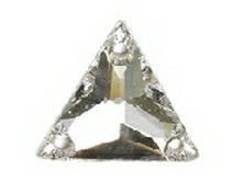 Brilliance Sew-On 22mm Triangle Box of 36 - Crystal