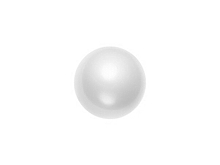 Brilliance 8mm Hotfix Glass Half Pearls - White