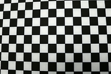 20mm Checkers Board Lycra - White/Black