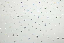 Holo.Foil on Light weight Lycra (Design 65) - White/Silver Hologram