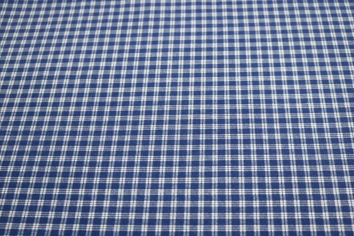 Clearance Print Cotton Lycra(Design 74)4mm check - Colour As Seen