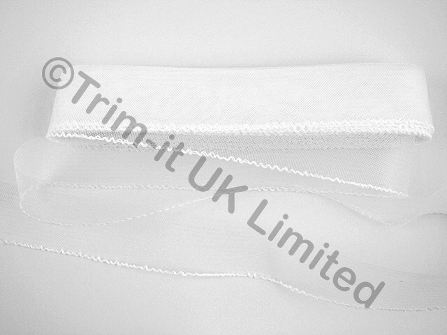 40mm Crinoline-Soft Boning - White