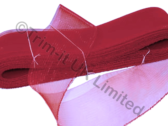 NEW 76mm Crinoline(GB) - Soft Boning - Brick Red