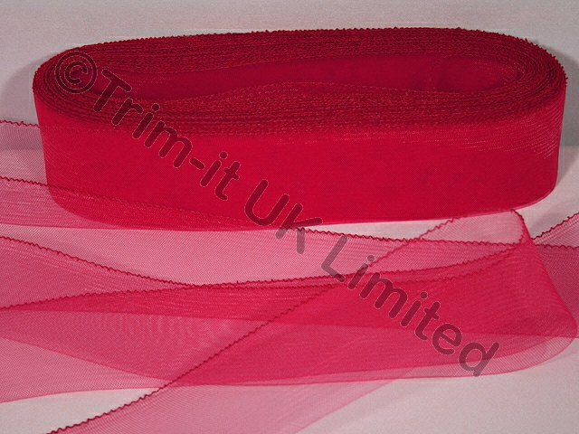 NEW 76mm Crinoline(GB) - Soft Boning - Neon Red