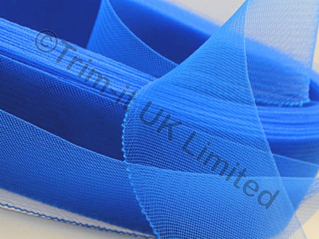 NEW 76mm Crinoline(GB) - Soft Boning - Electric Blue