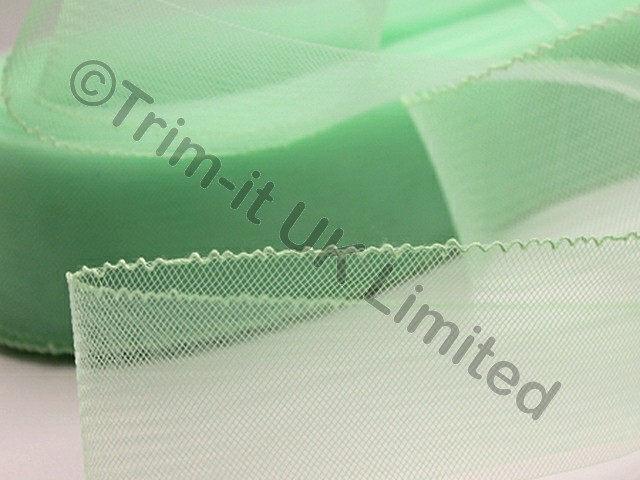 NEW 76mm Crinoline(GB) - Soft Boning(33m piece) - Peppermint