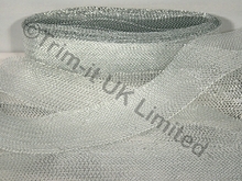 NEW 76MM Metallic Crinoline(GB)-Soft Boning - Metallic Silver