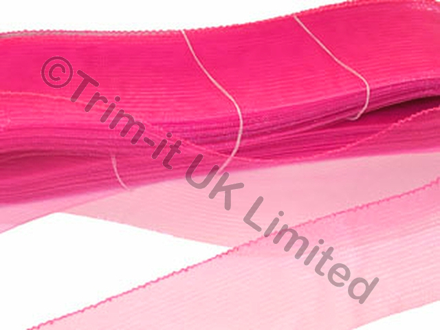 80mm Crinoline(CN) - Soft Boning - Neon Cerise