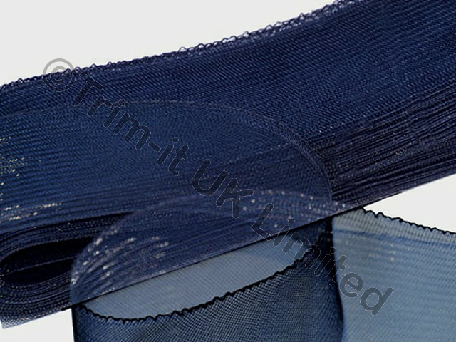 80mm Crinoline(CN) - Soft Boning-Approx.30m piece - Navy