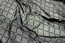 Diamond Black Flock on Stretch Net with Sil. Holo. - Black/Silver Hologram