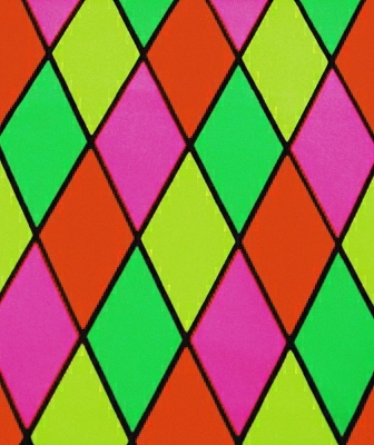 Flourescent Harlequin Lycra - Multi-coloured