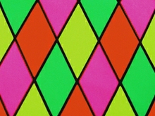 Flourescent Harlequin Lycra - Multi-coloured