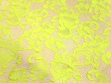 Geometric Stretch Lace - Tropic Lime