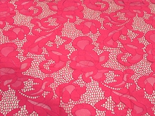 Geometric Stretch Lace - Pink Grapefruit