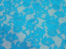 Geometric Stretch Lace - Turquoise