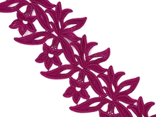 Georgina Guipure Lace Ribbon - New Wine