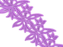 Georgina Guipure Lace Ribbon - Orchid